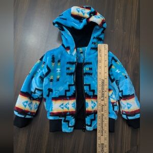 native american fleece Sherpa toddler coat 2T